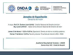 JORNADA DE CAPACITACIÓN SOBRE DERECHO DE AUTOR